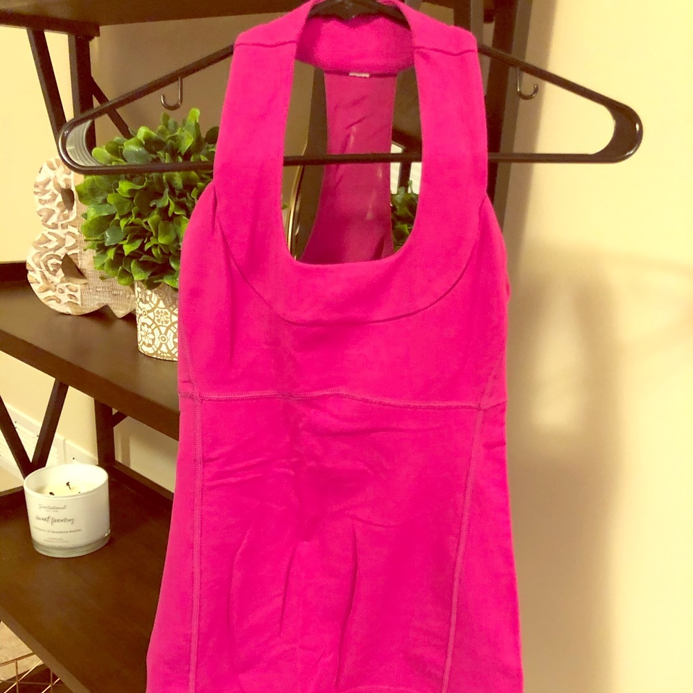 pink lululemon workout top
